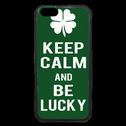 Coque iPhone 6 Premium Keep Calm Be lucky Vert