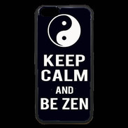 Coque iPhone 6 Premium Keep Calm Be Zen Noir