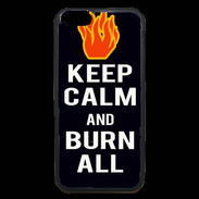 Coque iPhone 6 Premium Keep Calm Burn Noir