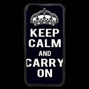 Coque iPhone 6 Premium Keep Calm Carry on Noir