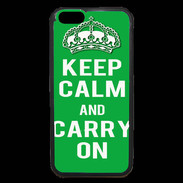 Coque iPhone 6 Premium Keep Calm Carry on Vert