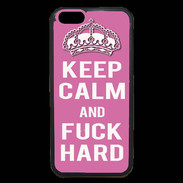 Coque iPhone 6 Premium Keep Calm Fuck hard Rose