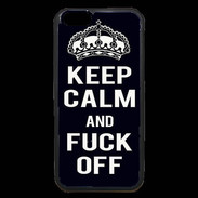 Coque iPhone 6 Premium Keep Callm Fuck Off Noir