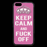 Coque iPhone 6 Premium Keep Calm Fuck Off Rose