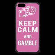 Coque iPhone 6 Premium Keep Calm Gamble Rose