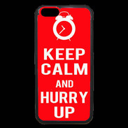 Coque iPhone 6 Premium Keep Calm Hurry up Rouge