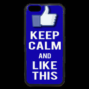 Coque iPhone 6 Premium Keep Calm Like This Bleu