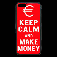 Coque iPhone 6 Premium Keep Calm Make money Rouge