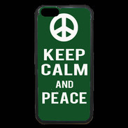 Coque iPhone 6 Premium Keep Calm Peace Vert