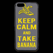 Coque iPhone 6 Premium Keep Calm Take Banana Gris