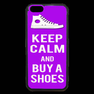 Coque iPhone 6 Premium Keep Calm Buy Shoes Violet