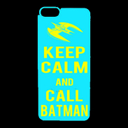 Coque iPhone 6 Premium Keep Calm Batman Cyan