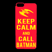 Coque iPhone 6 Premium Keep Calm Call Batman Rouge