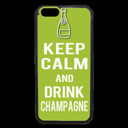 Coque iPhone 6 Premium Keep Calm Drink champagne Vert pomme