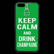 Coque iPhone 6 Premium Keep Calm Drink champagne Vert
