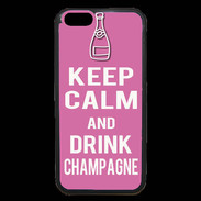 Coque iPhone 6 Premium Keep Calm Drink champagne Rose