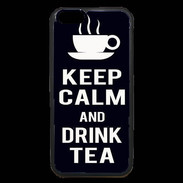 Coque iPhone 6 Premium Keep Calm Drink Tea Noir