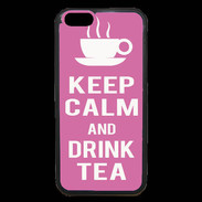 Coque iPhone 6 Premium Keep Calm Drink Tea Rose
