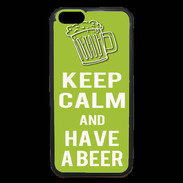 Coque iPhone 6 Premium Keep Calm Have a beer Vert pomme