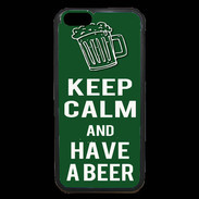 Coque iPhone 6 Premium Keep Calm Have a beer Vert