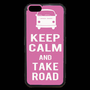 Coque iPhone 6 Premium Keep Calm Take Road Rose