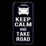 Coque iPhone 6 Premium Keep Calm Take Road Noir