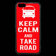 Coque iPhone 6 Premium Keep Calm Take Road Rouge