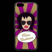 Coque iPhone 6 Premium Miss business Brune