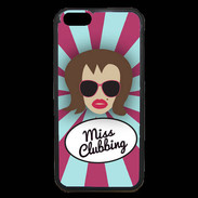 Coque iPhone 6 Premium Miss Clubbing Chatain