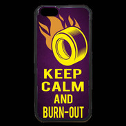 Coque iPhone 6 Premium Keep Calm and Burn Out violet