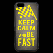 Coque iPhone 6 Premium Keep Calm and Be Fast Gris