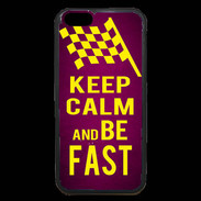Coque iPhone 6 Premium Keep Calm and Be Fast Rose