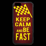 Coque iPhone 6 Premium Keep Calm and Be Fast Rouge