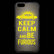 Coque iPhone 6 Premium Keep Calm and Be Furious Gris
