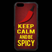 Coque iPhone 6 Premium Keep Calm and Be Spicy Rouge