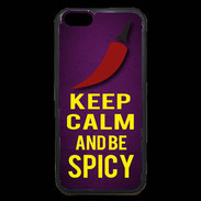 Coque iPhone 6 Premium Keep Calm and Be Spicy Violet