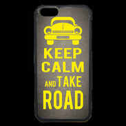 Coque iPhone 6 Premium Keep Calm and Take o road 2 Gris
