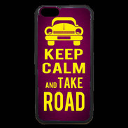 Coque iPhone 6 Premium Keep Calm and Take o road 2 Rose