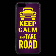 Coque iPhone 6 Premium Keep Calm and Take o road 2 Violet