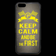 Coque iPhone 6 Premium Keep Calm and Be the First Gris