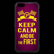 Coque iPhone 6 Premium Keep Calm and Be the First Rose
