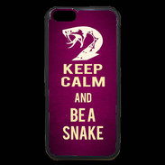 Coque iPhone 6 Premium Keep Calm and Be a Snake Rose