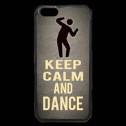 Coque iPhone 6 Premium Keep Calm and Dance Gris