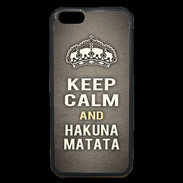 Coque iPhone 6 Premium Keep Calm and Hakuna Matata Gris