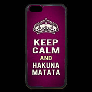 Coque iPhone 6 Premium Keep Calm and Hakuna Matata rose