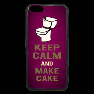 Coque iPhone 6 Premium Keep Calm and Make cake Rose