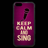 Coque iPhone 6 Premium Keep Calm and Sing Rose