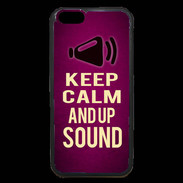 Coque iPhone 6 Premium Keep Calm and Up Sound Rose