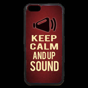 Coque iPhone 6 Premium Keep Calm and Up Sound Rouge