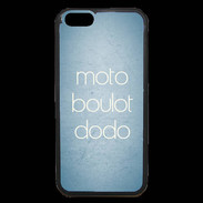 Coque iPhone 6 Premium Moto Boulot Dodo Bleu ZG